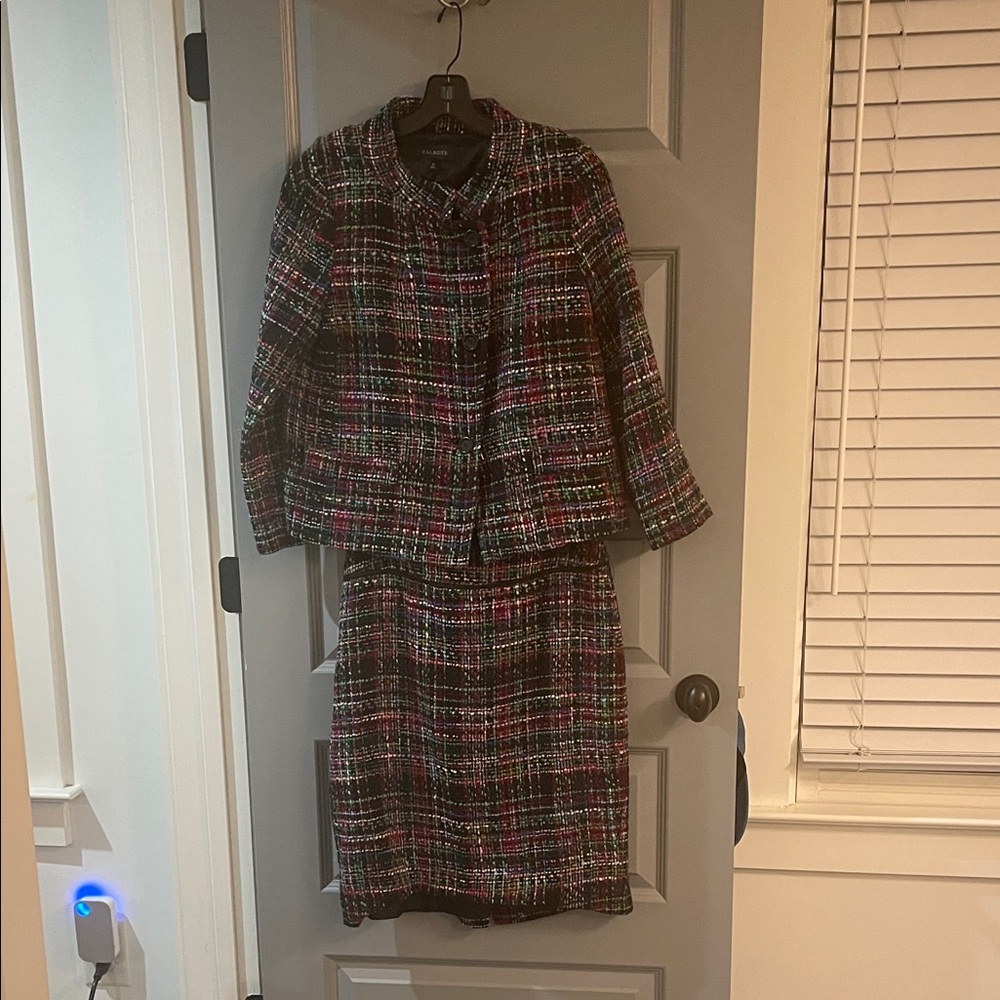 Talbots Multicolor Tweed suit